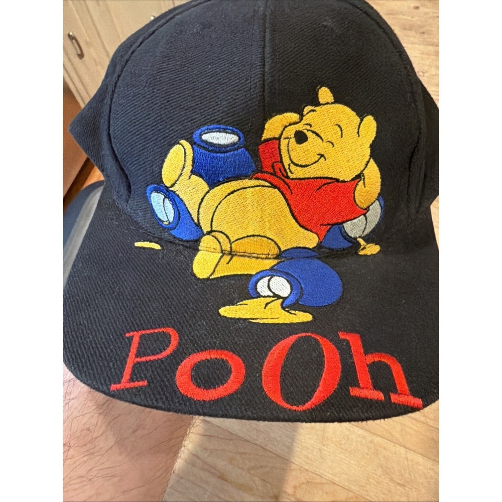 VTG Winnie‎ the Pooh Hat Disney Goofy's Hat Co Adjustable Embroidered Cap Adult